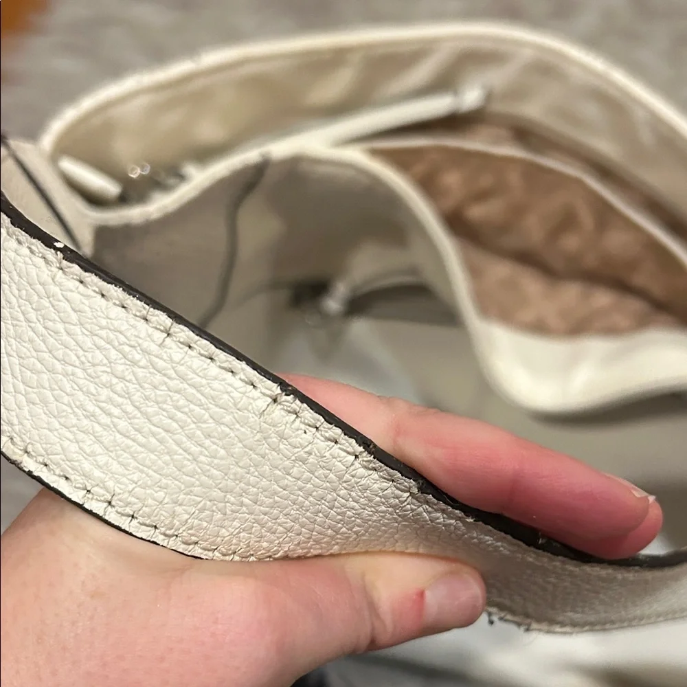 Franco‎ Sarto White Pleather Hobo Bag